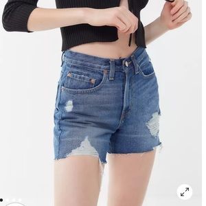BDG High-rise Cutoff Denim Shorts